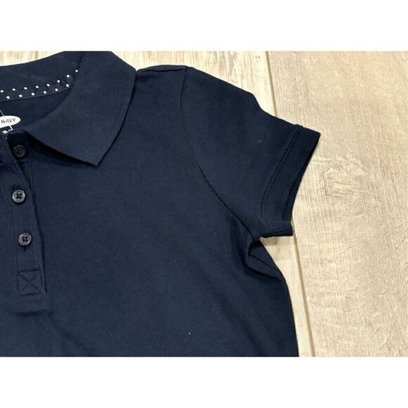 Old Navy school uniform tan and navy top and skirt, girls size S 6-7 - Picture 9 of 10